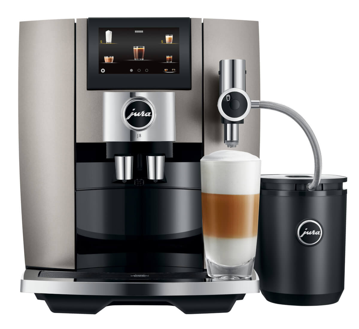 bijvoeglijk naamwoord atomair Vermeend Jura J8 Midnight silver EA - Compleet - koffiemachines - Vos Koffie
